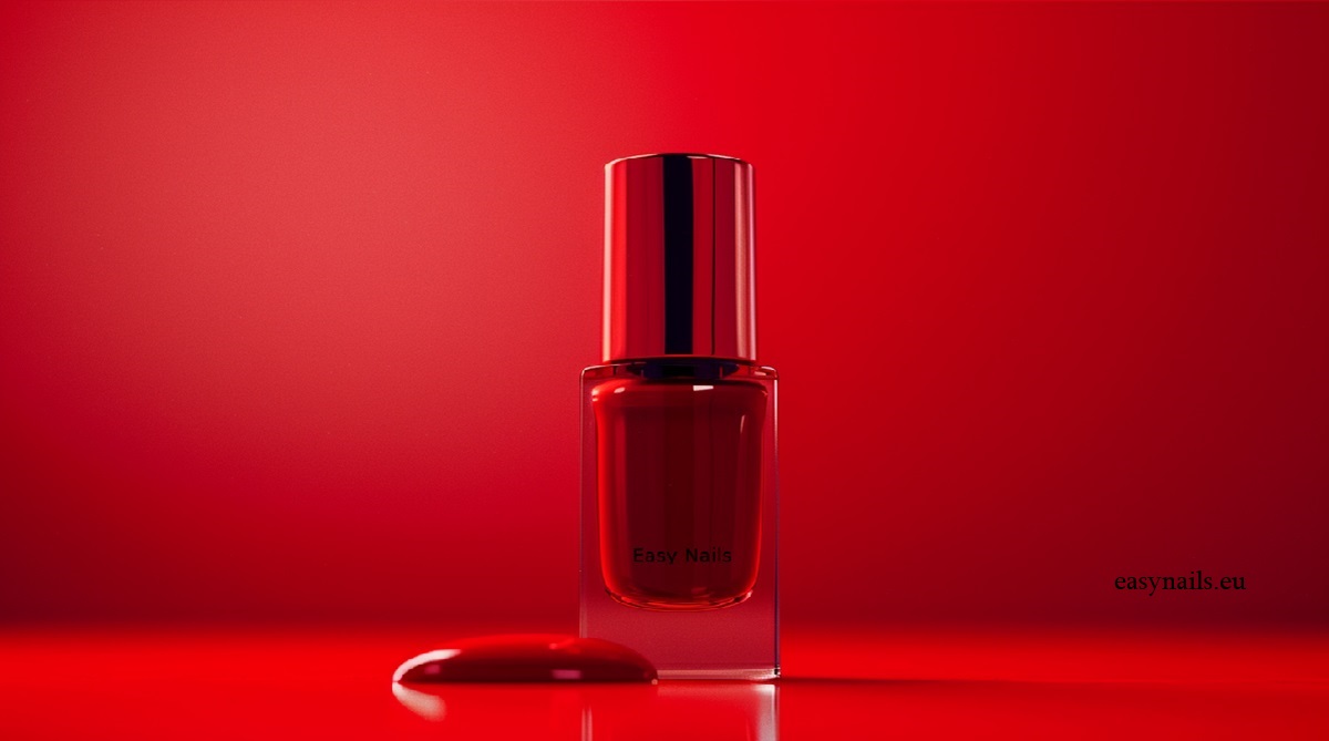Classic Elegance of Bright Red Hybrid Gel Polish