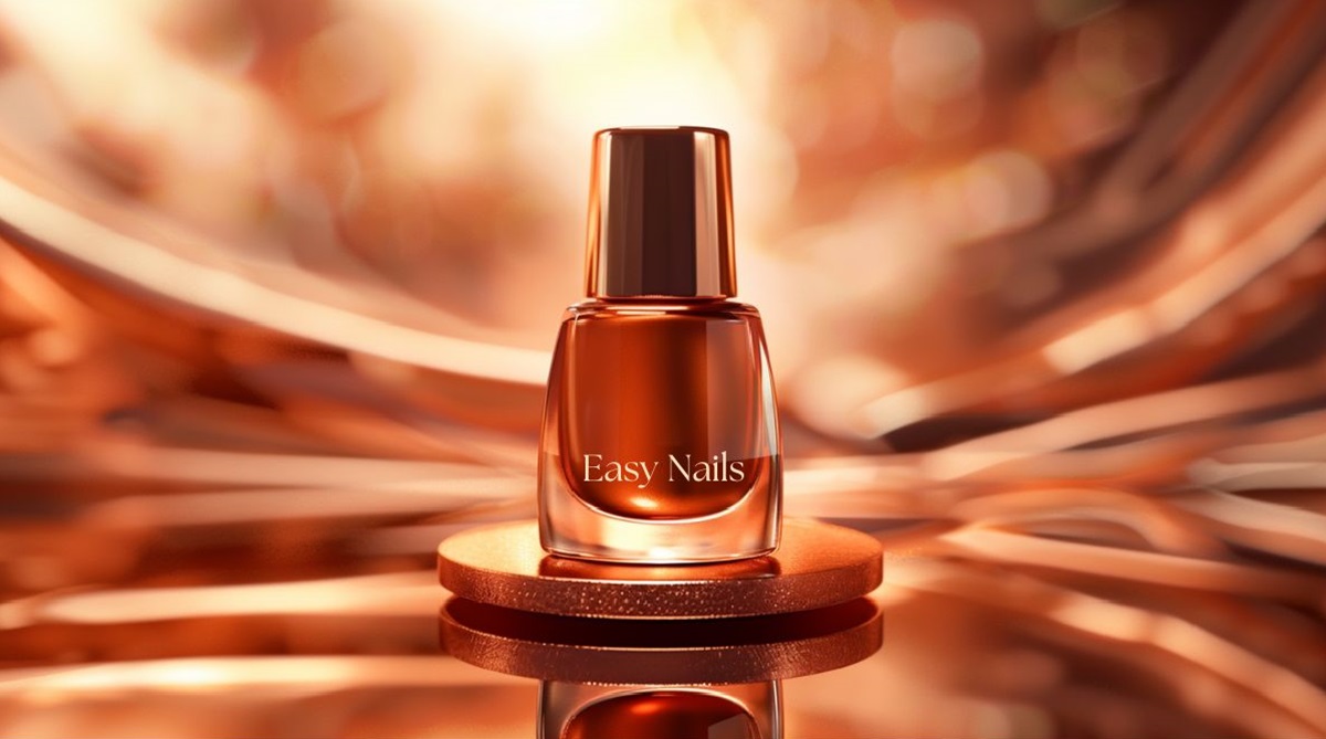 Copper Hybrid Gel Polish: Metallic Gloss with a Warm Note