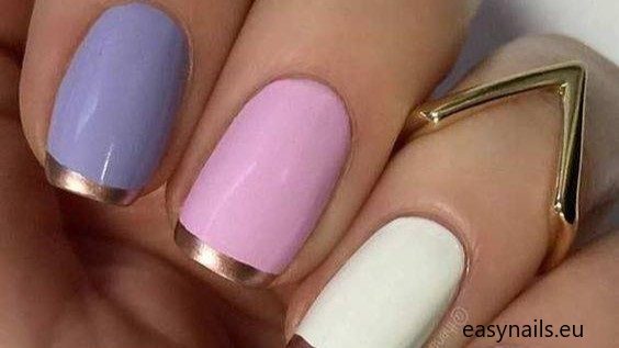 Pastel Harmony: Blue, White & Pink Manicure Ideas