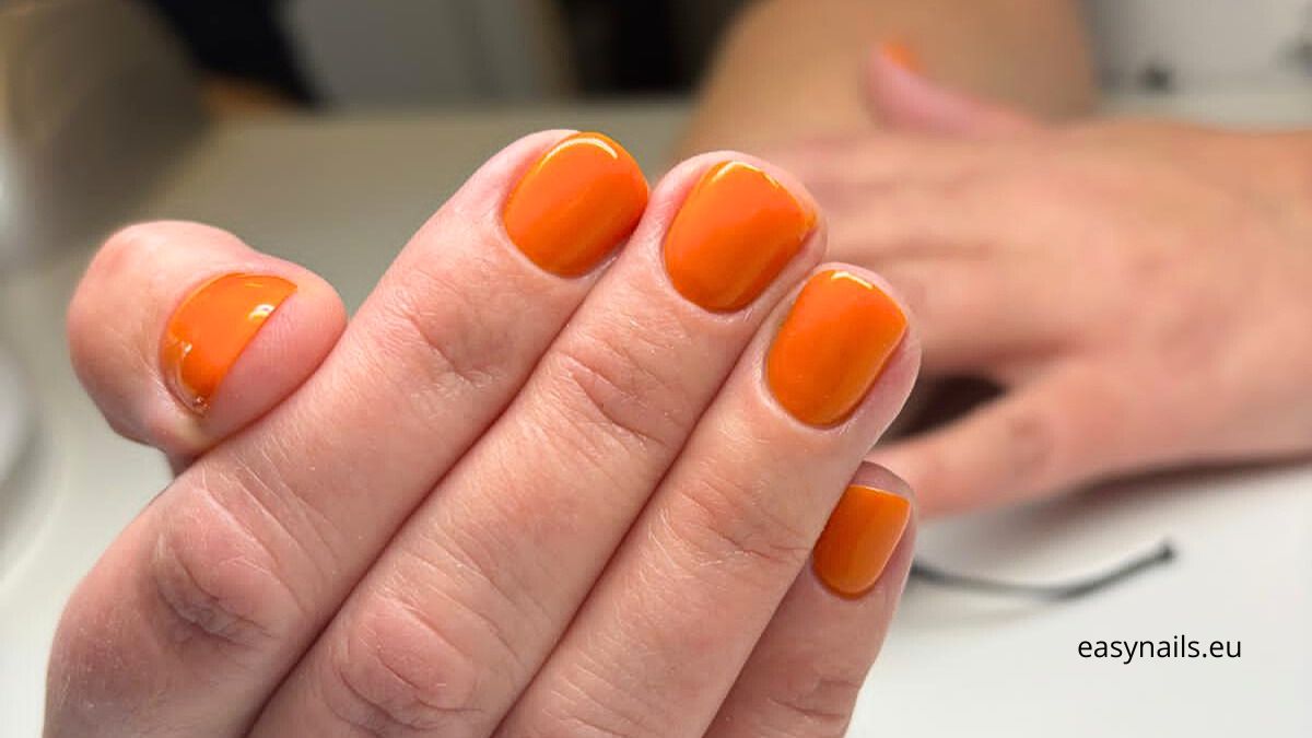 Orange Hybrid Nail Polish: Energetic Accent For The Bold