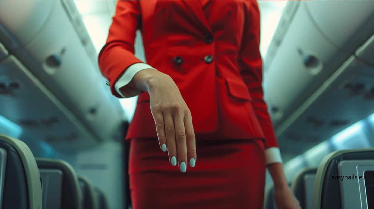 Elegant Manicure for Flight Attendants: Compliance with Airline Regulations